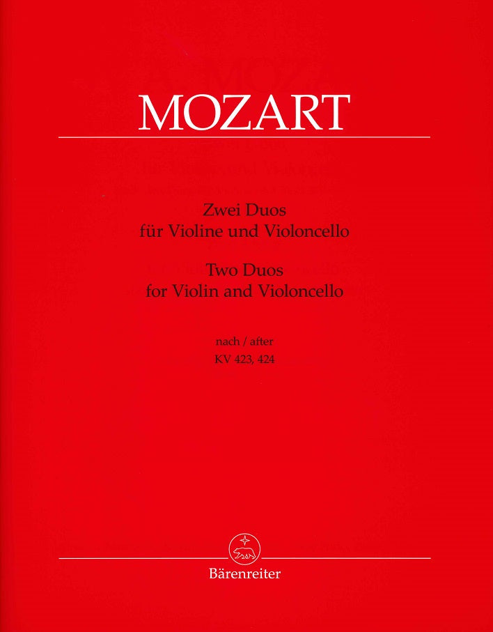 Mozart, Duos KV 423, 424 (Vn,Vc) (Barenreiter)
