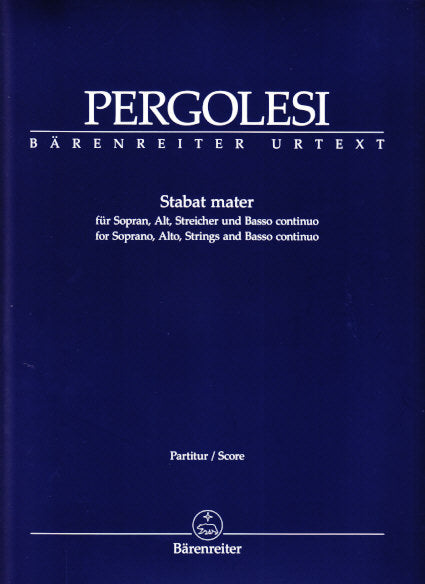 Pergolesi, Stabat mater (Full Score) (Barenreiter)