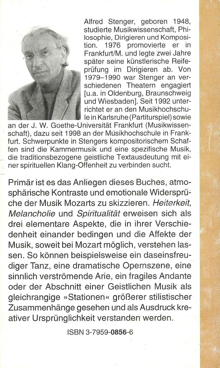 Stenger, Mozart: Heiterkeit-Melancholie (Florian Noetzel)