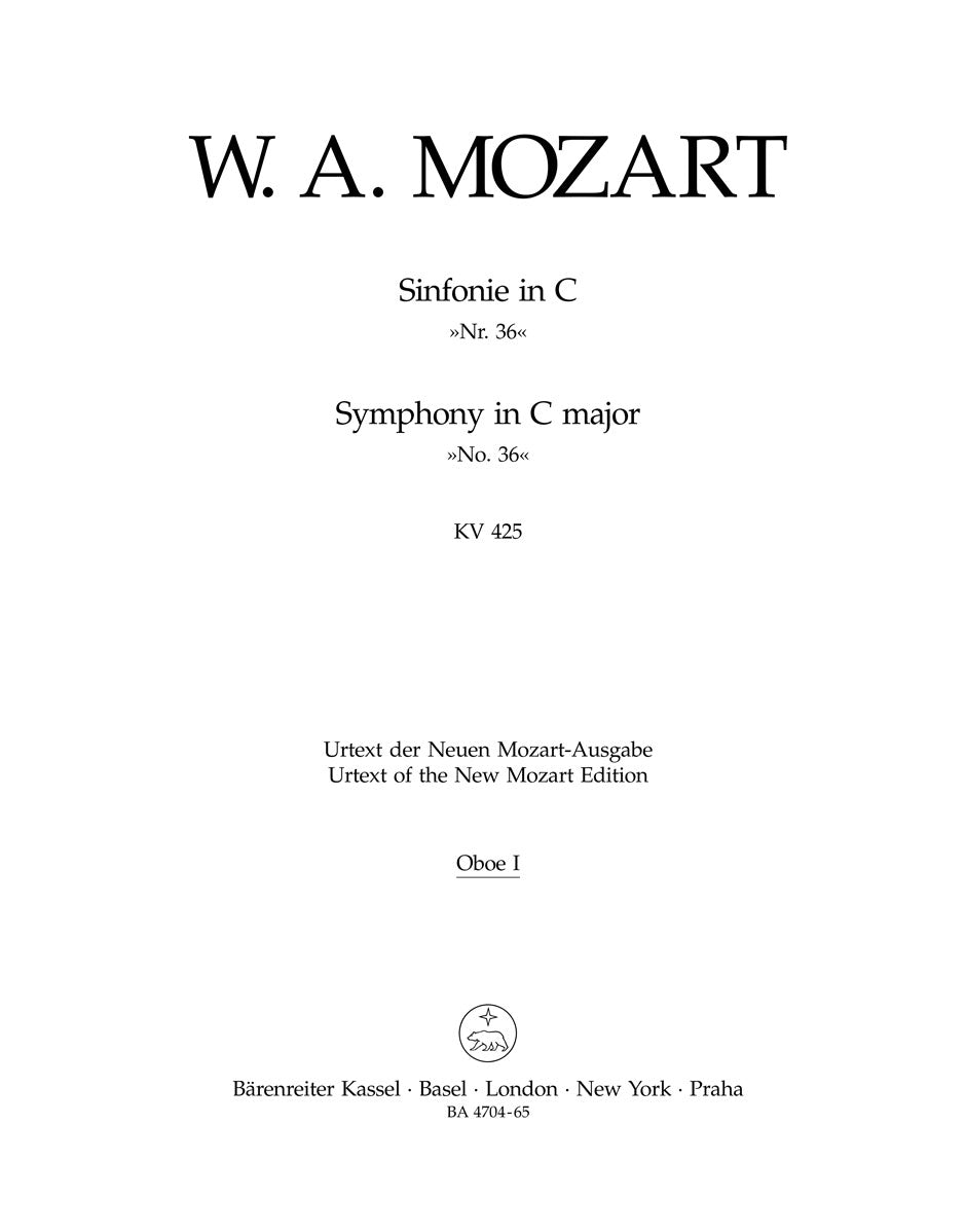 Mozart, Symphony No. 36 KV 425 Wind Set (Barenreiter)