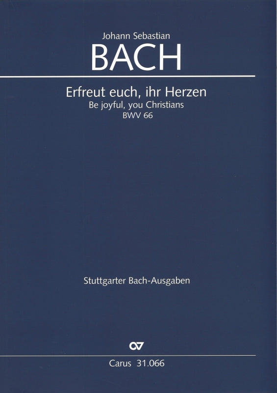Bach, Kantate BWV 66 Full Score (Carus)