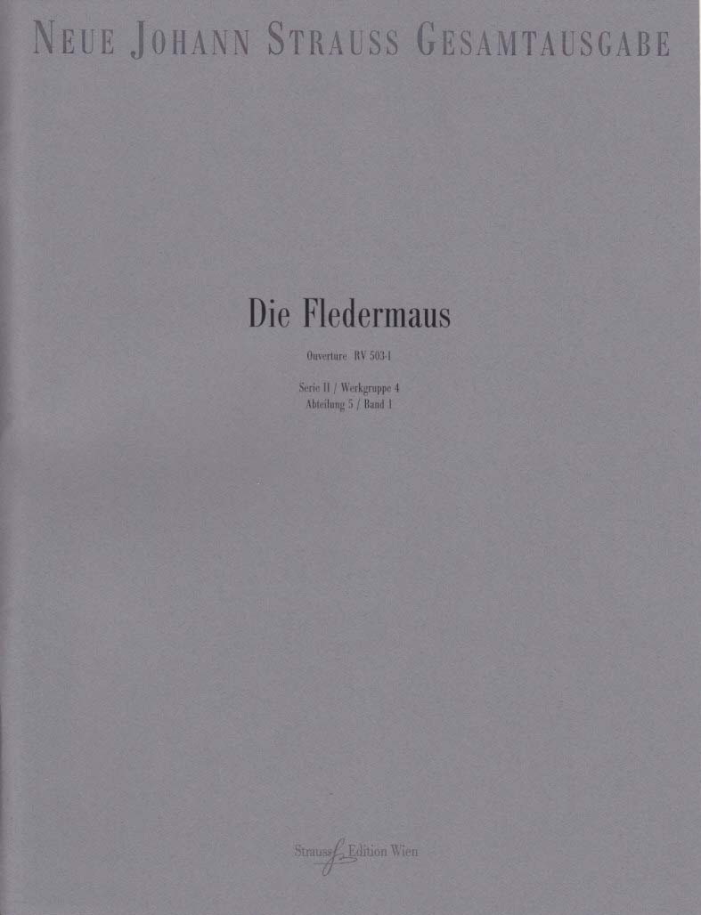 Strauss,J., Fledermaus, Ouverture (Strauss Edition Wien)