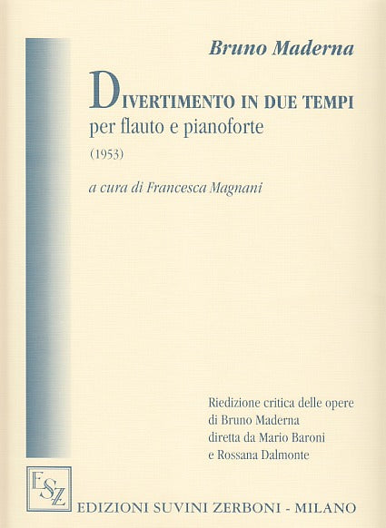 Maderna, Divertimento in due tempi (Suvini Zerboni)