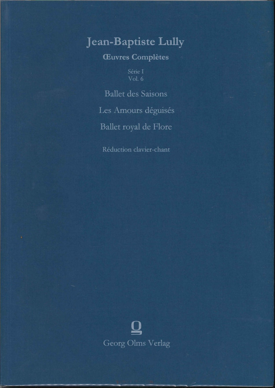 Lully, Oeuvres Completes 1/6 (Reduction) (Olms)