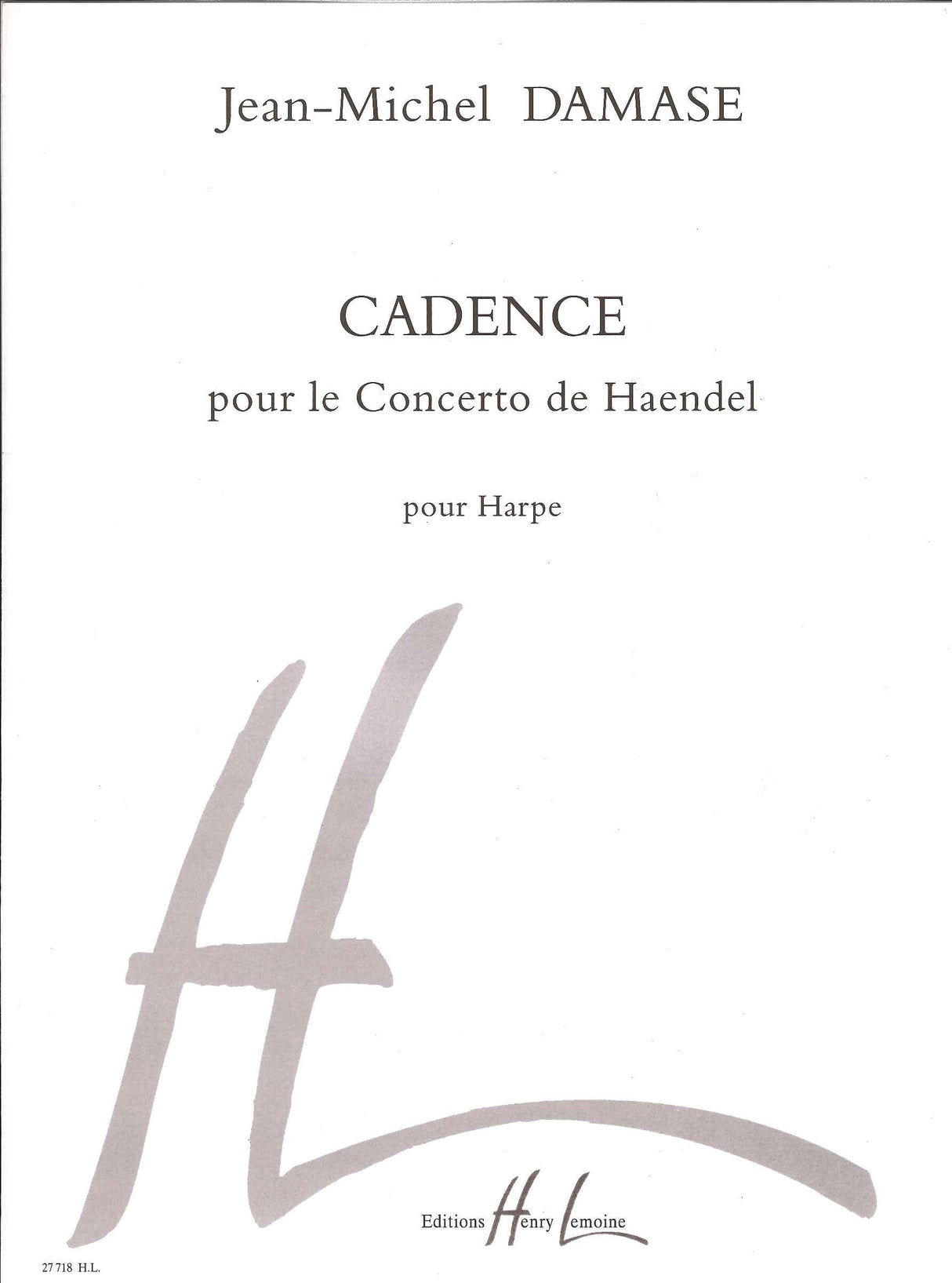 Handel, Concerto op. 4/6 Cadence (Damase (Lemoine)