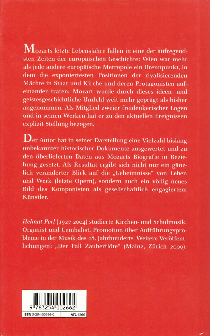 Perl, Der Fall Mozart: Aussagen (Atlantisantis)