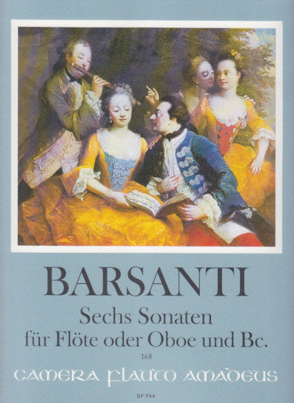 Barsanti, 6 Sonaten op. 3 (Fl/Ob,Bc) (Amadeus Verlag)