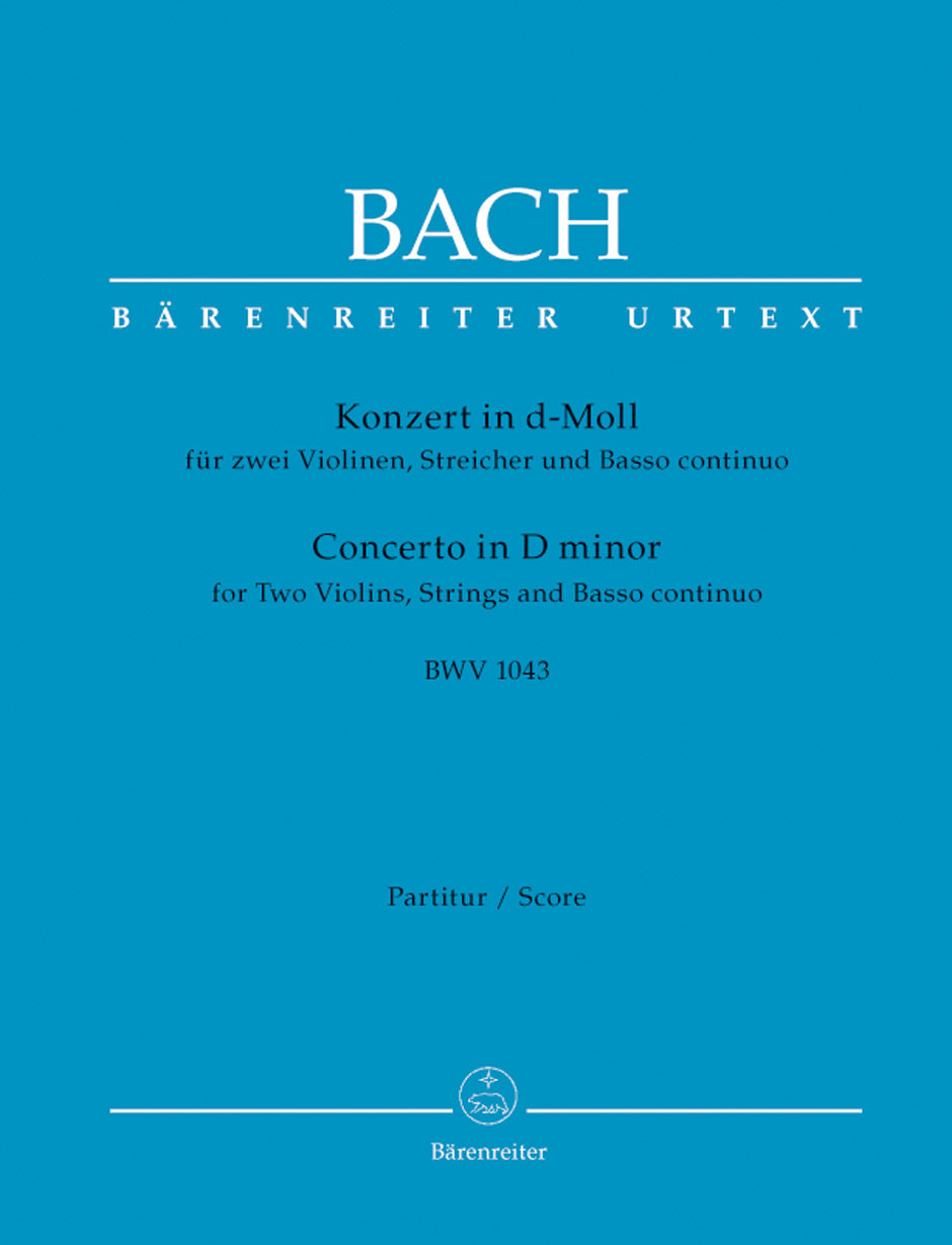 Bach, Concerto BWV 1043 Full Score (Barenreiter)