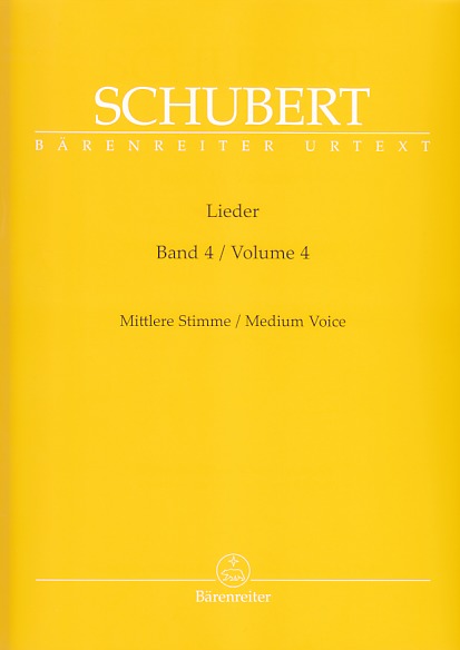 Schubert, Lieder 4: op. 105-108 (Med) (Barenreiter)