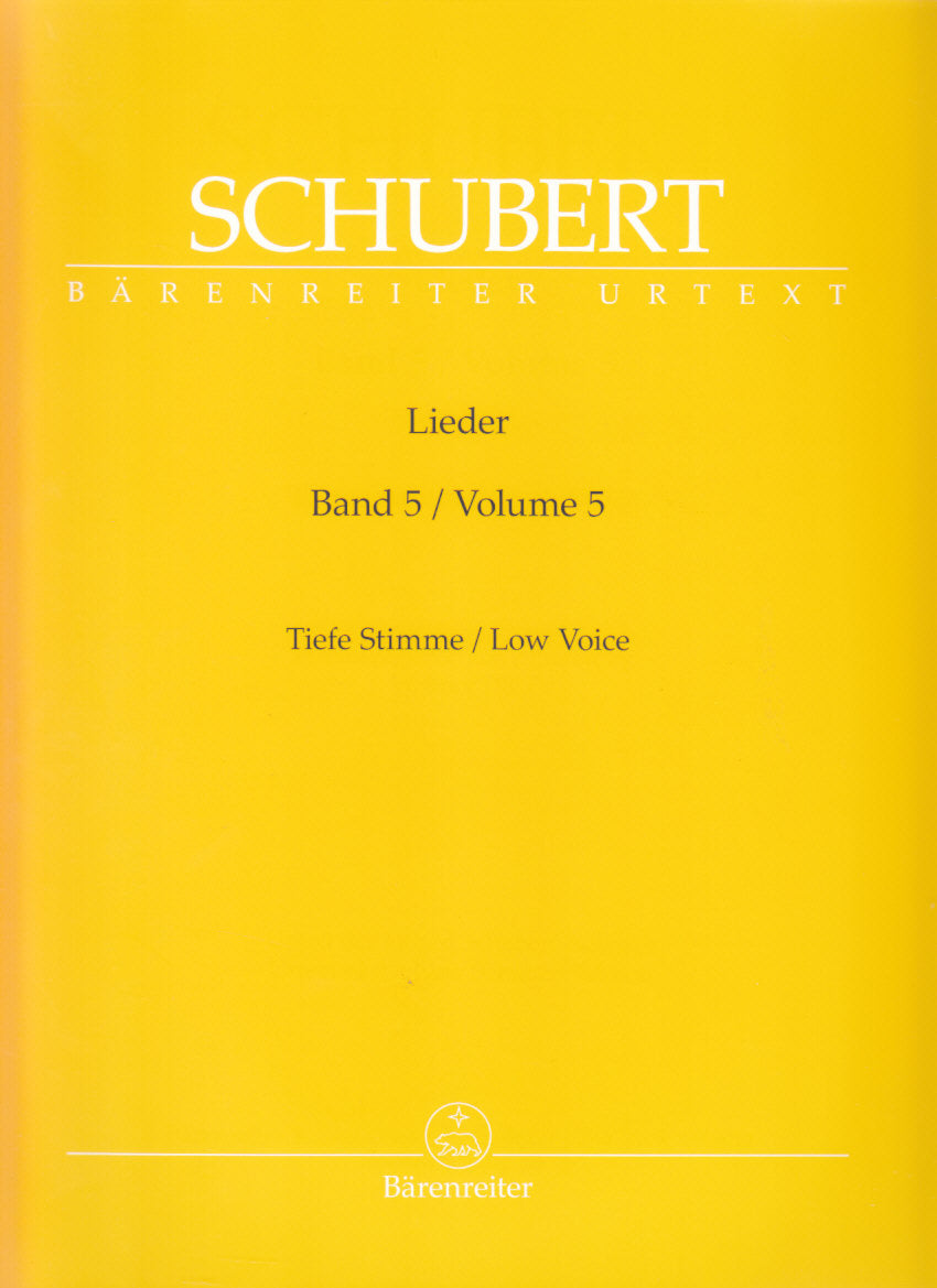 Schubert, Lieder 5: D 5-116 (Low) (Barenreiter)