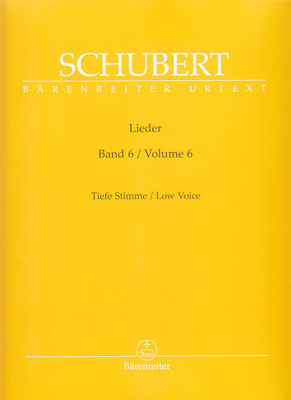 Schubert, Lieder 6: D 119-180 (Low) (Barenreiter)