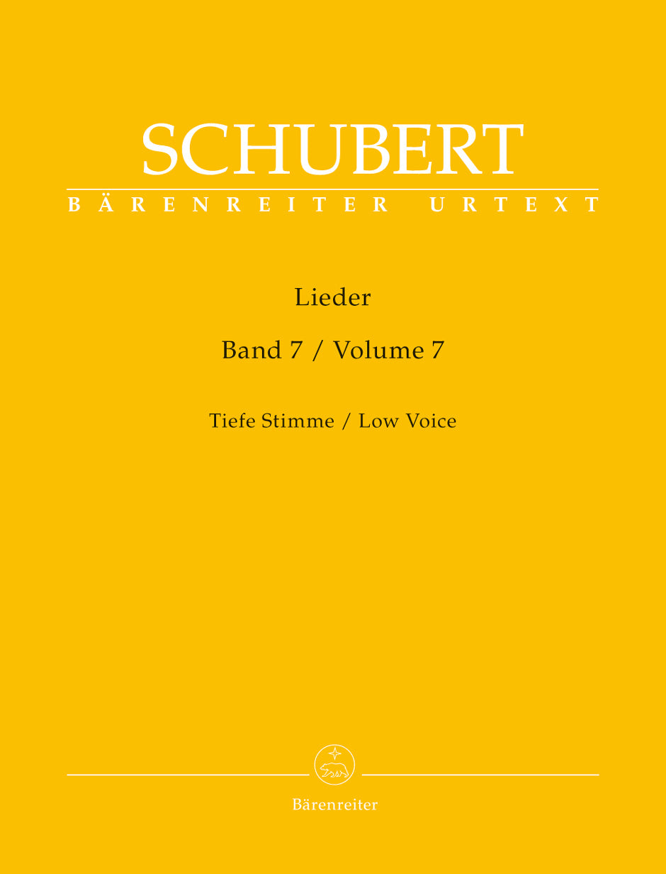 Schubert, Lieder 7 (Low) (Barenreiter)