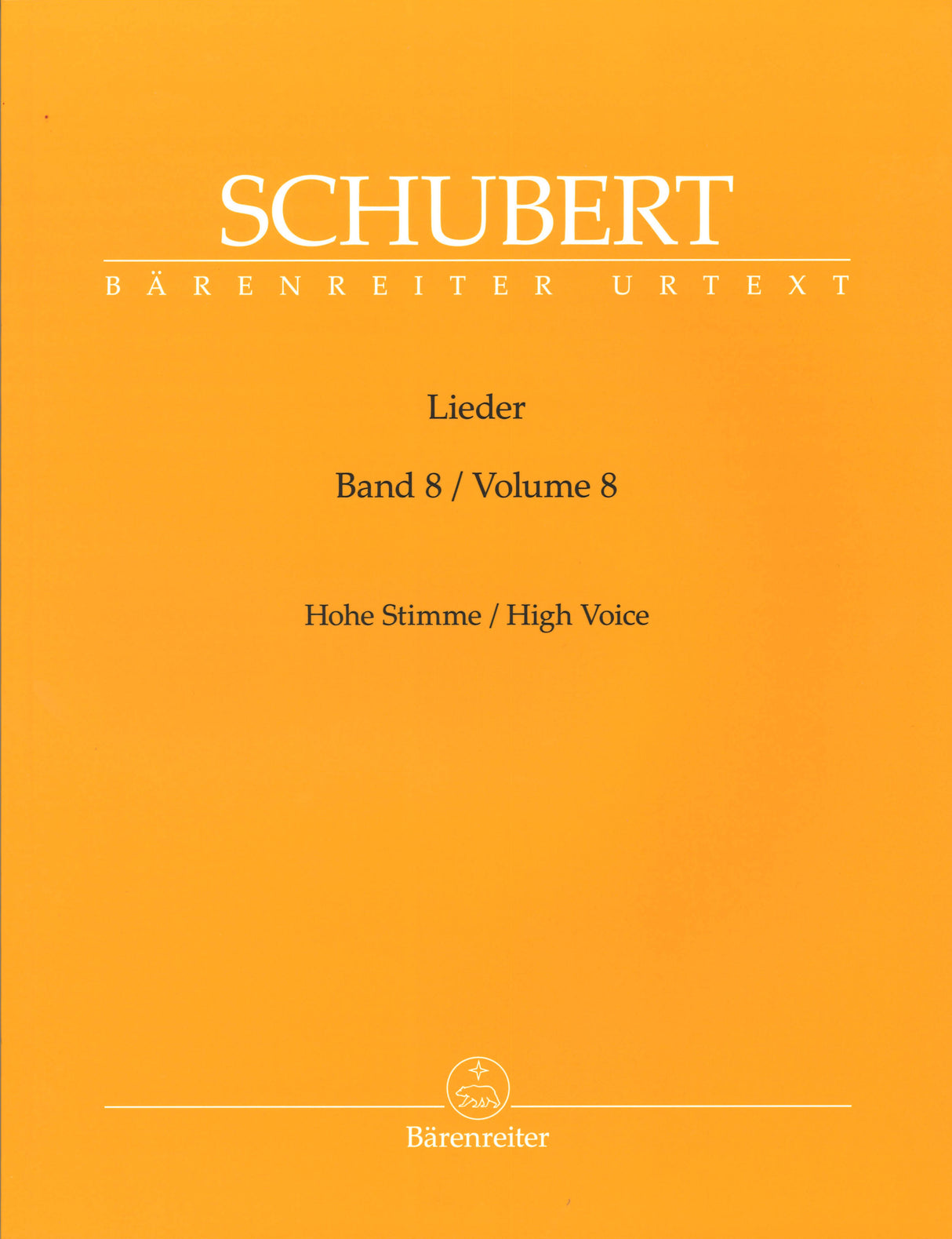 Schubert, Lieder 8: D 259, 262-323 (Med) (Barenreiter)