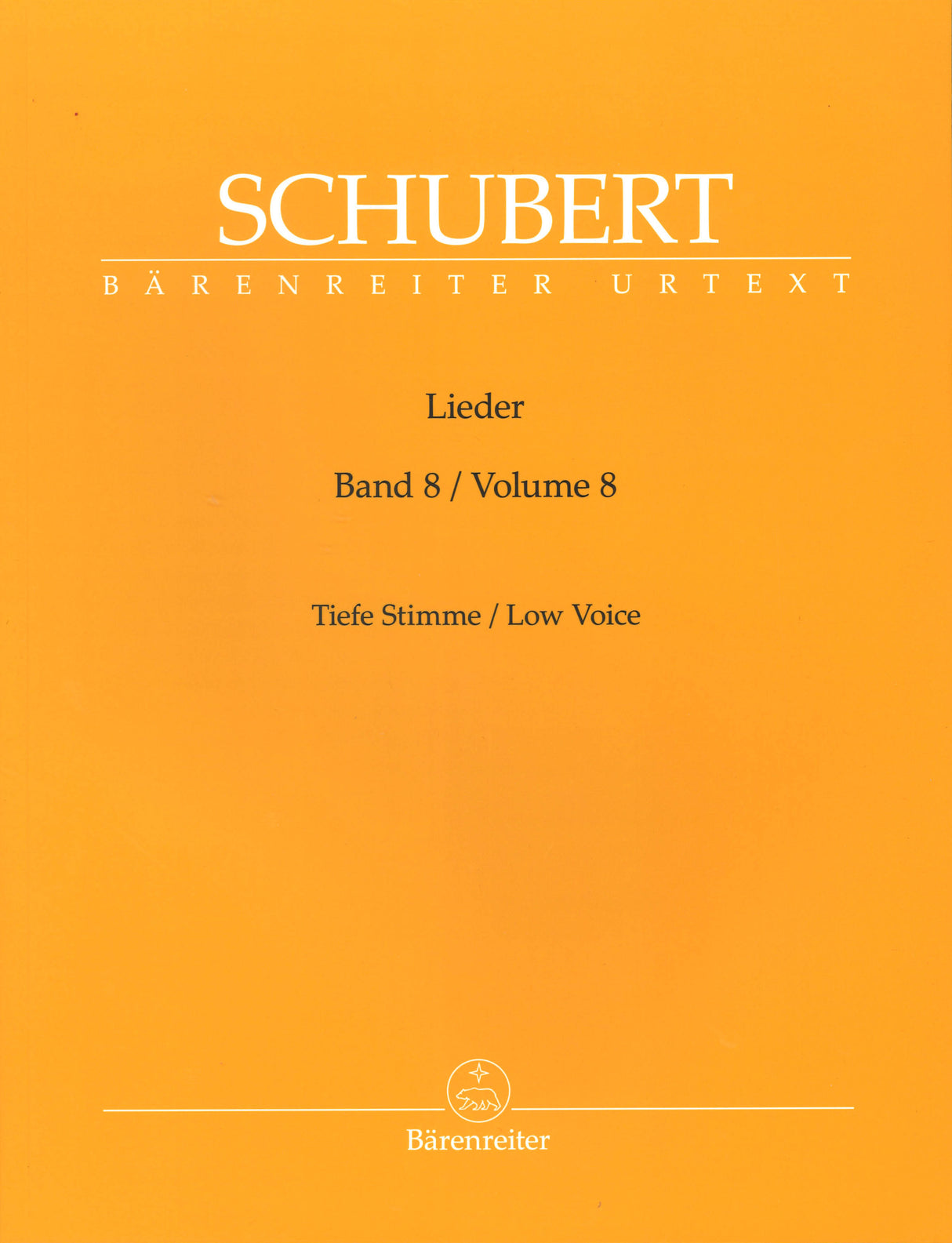 Schubert, Lieder 8: D 259, 262-323 (Low) (Barenreiter)