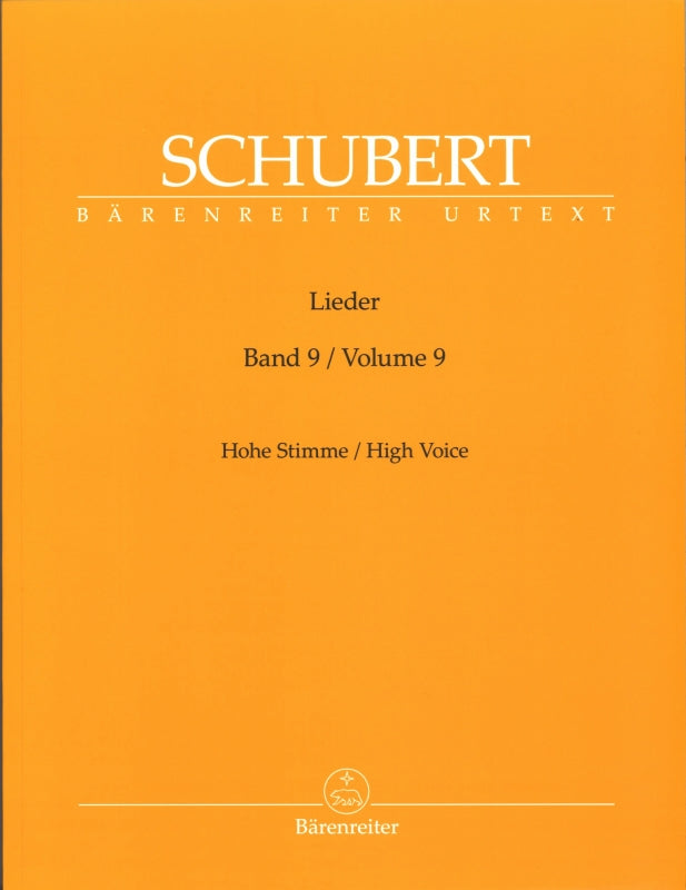 Schubert, Lieder 9 (High) (Barenreiter)