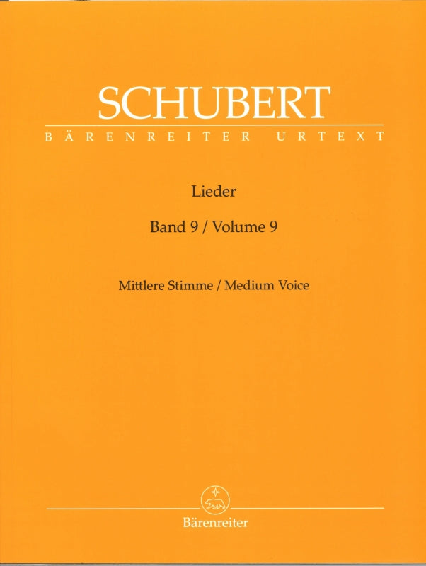 Schubert, Lieder 9 (Med) (Barenreiter)