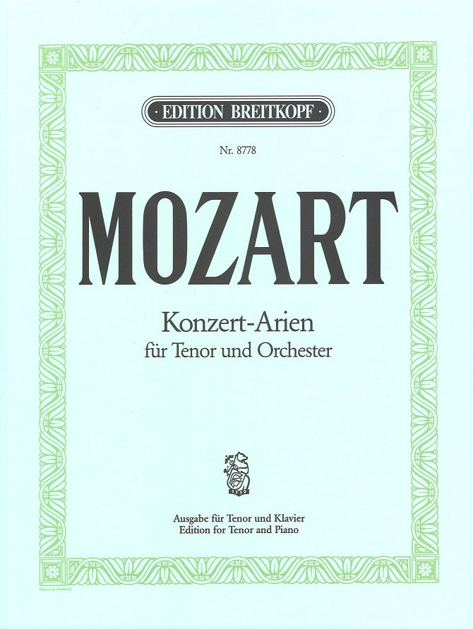 Mozart, Konzert-Arien fur Tenor (Breitkopf)