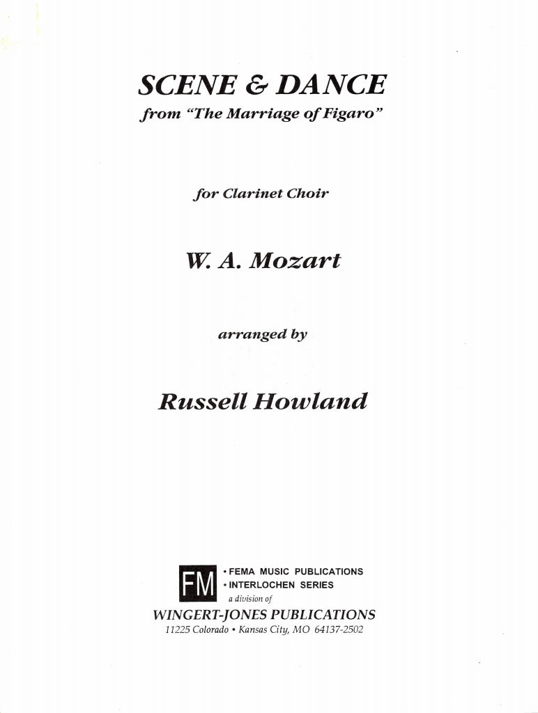 Mozart, Scene and Dance ('Figaro') (Wingert-Jones)