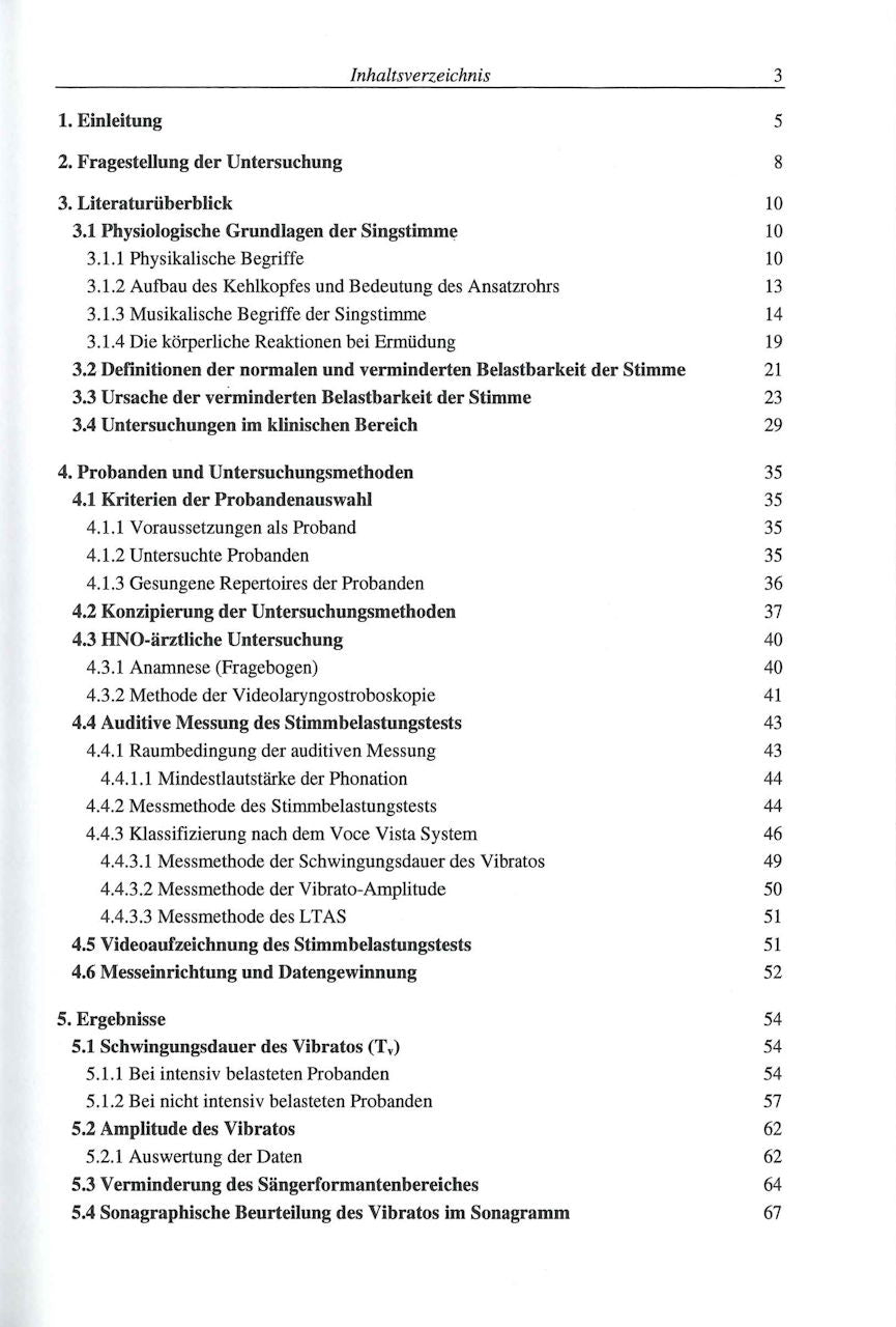 Bak, Untersuchung zur stimmlichen (Shaker)