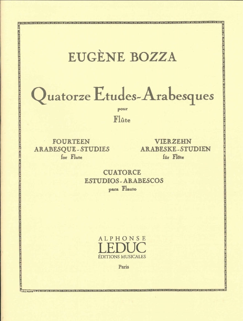 Bozza, 14 Etudes arabesques (Leduc)