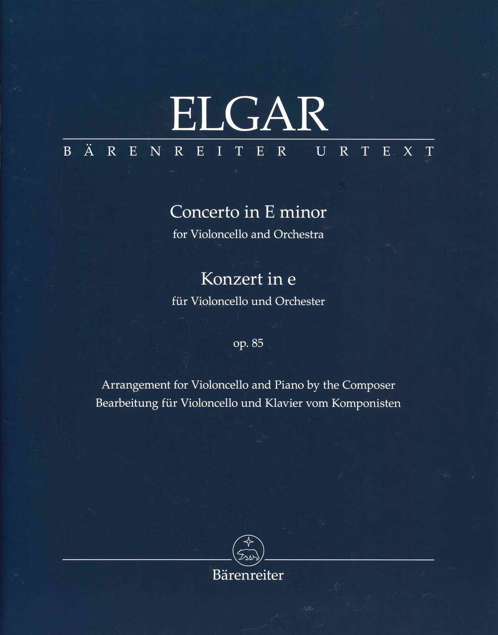 Elgar, Concerto op. 85 (Del Mar) (Barenreiter)