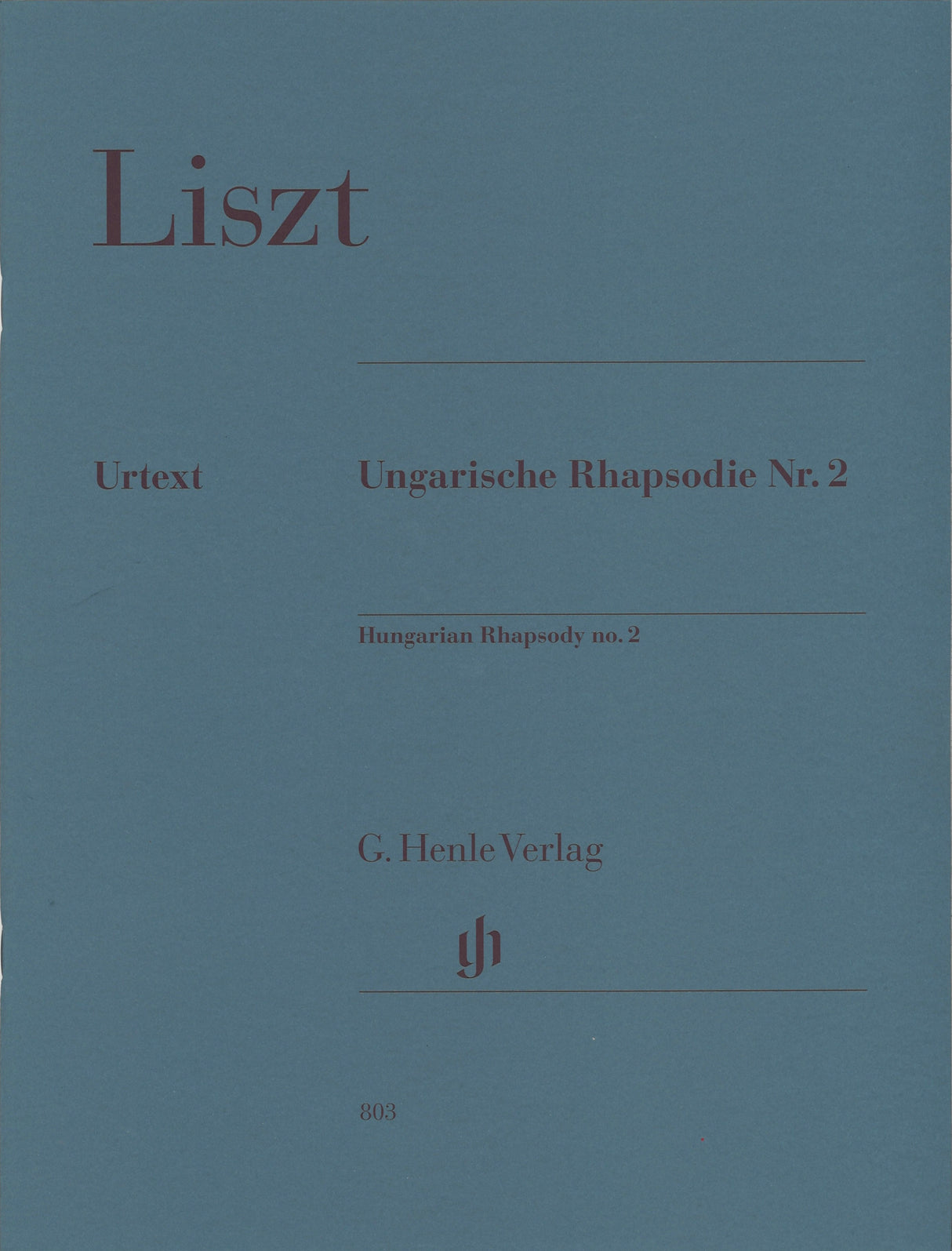 Liszt, Hungarian Rhapsody No. 2 (Henle)
