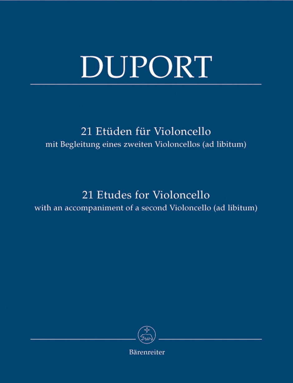 Duport, 21 Etudes (w. opt. 2nd Vc) (Barenreiter)