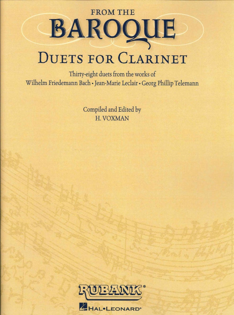 From the Baroque: Duets for Clarinet (Rubank)