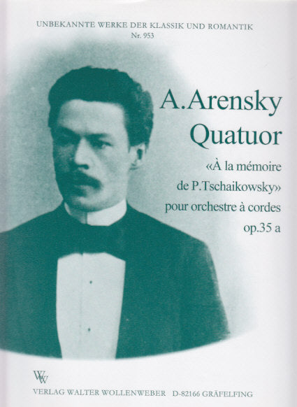 Arensky, Quatuor No. 2 arr. for Str.Orch (Wollenweber)