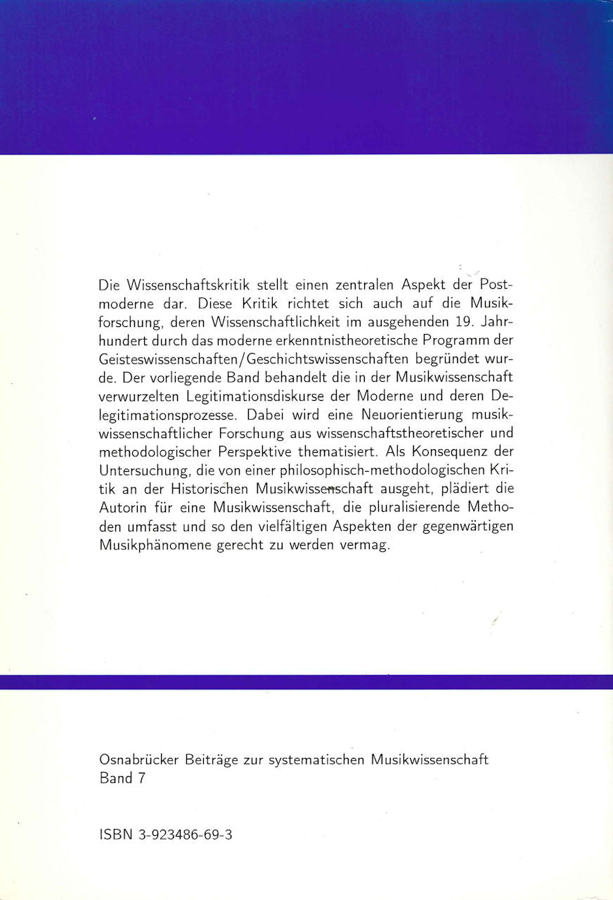 Kim, Musikwissenschaft in Postmoderne (Universitat Osnabruck)