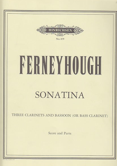 Ferneyhough, Sonatina (3Cl,Bn/BsCl) (Hinrichsen)
