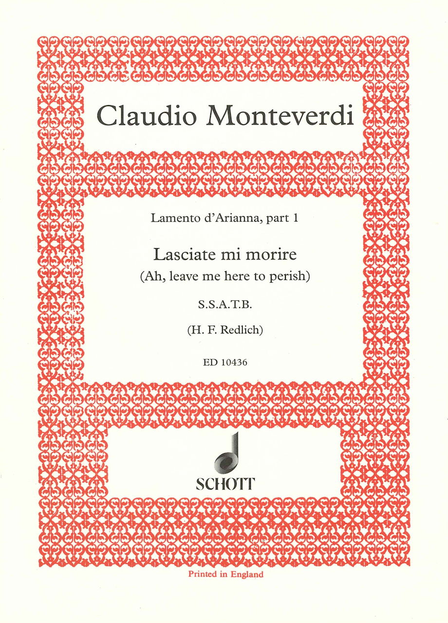 Monteverdi, Lamento d'Arianna-Lasciate (Schott)