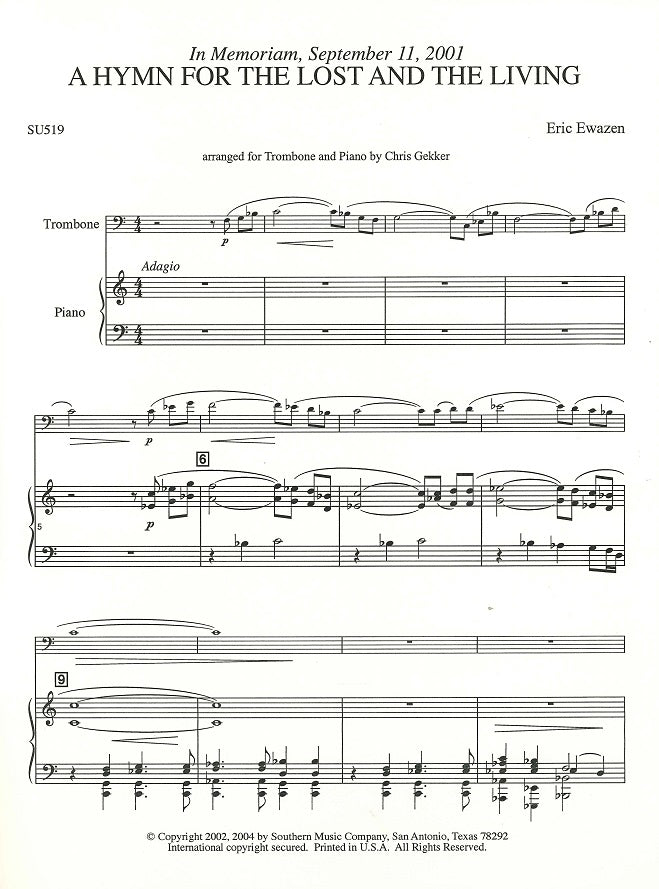 Ewazen, Hymn for the Lost and the Living (Southern)
