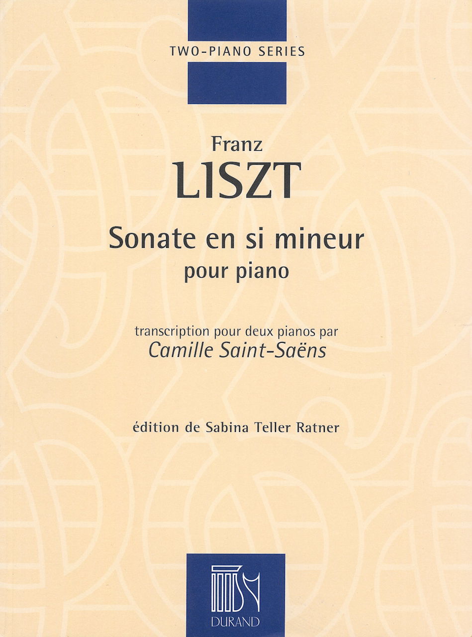 Liszt, Sonate en si mineur (Saint-Saens) (Durand)