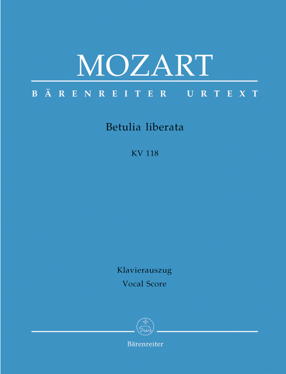 Mozart, Betulia liberata KV 118 (Barenreiter)