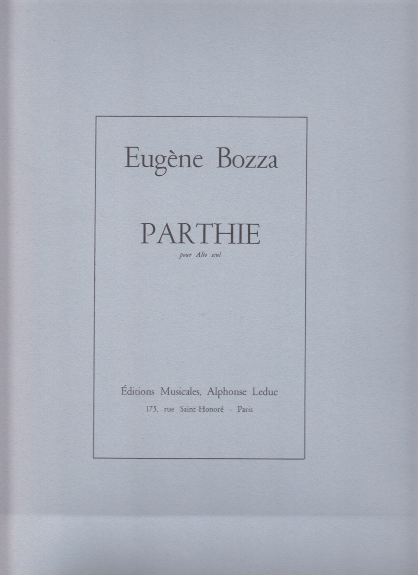 Bozza, Parthie (Va Solo) (Leduc)