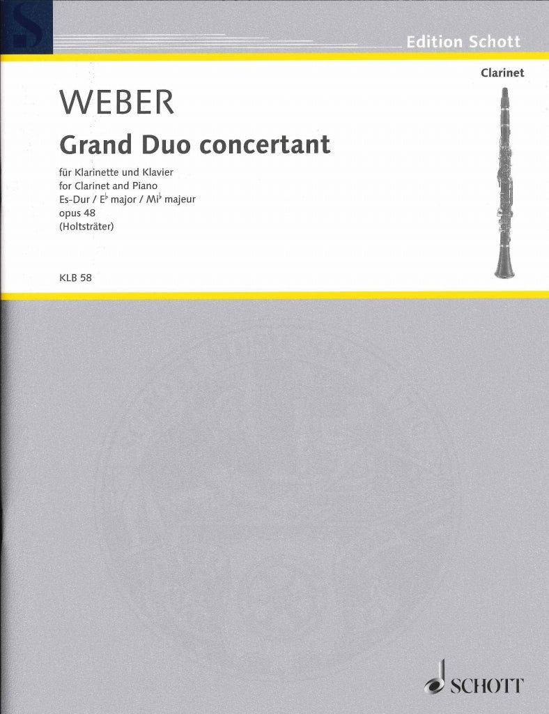 Weber, Grand duo concertant op. 48 (Schott)