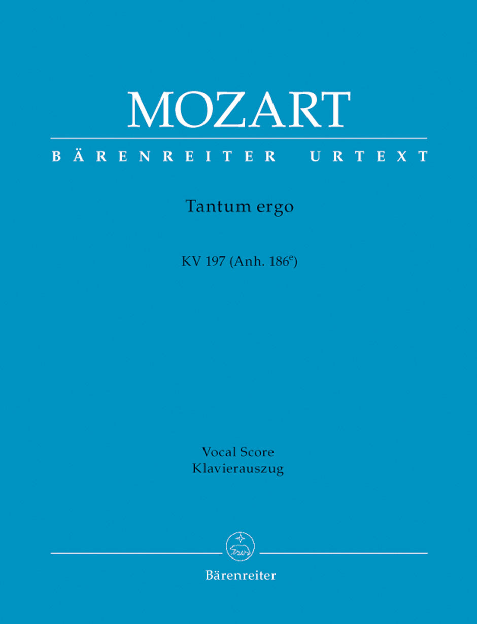 Mozart, Tantum ergo KV 197(C3.05) (Barenreiter)
