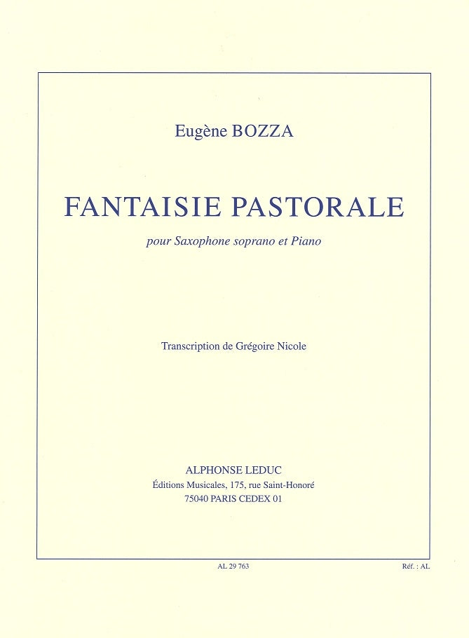Bozza, Fantaisie pastorale (SSax,Pf) (Leduc)