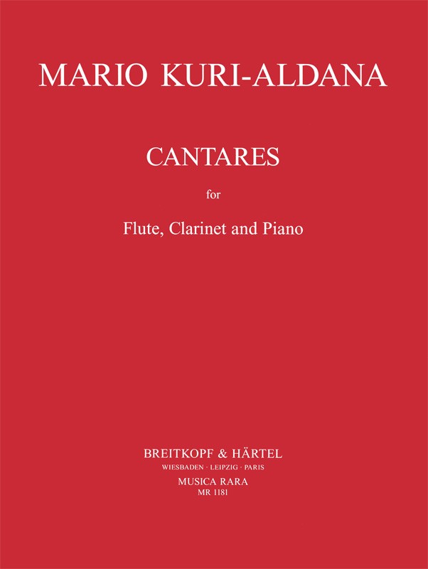 Kuri-Aldana, Cantares (Fl,Cl,Pf) (Musica Rara)