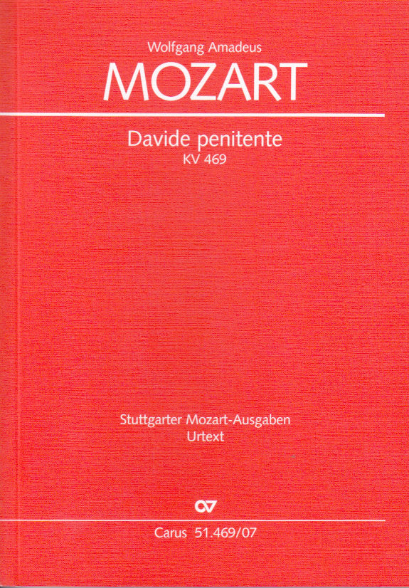 Mozart, Davide penitente KV 469 (Carus)