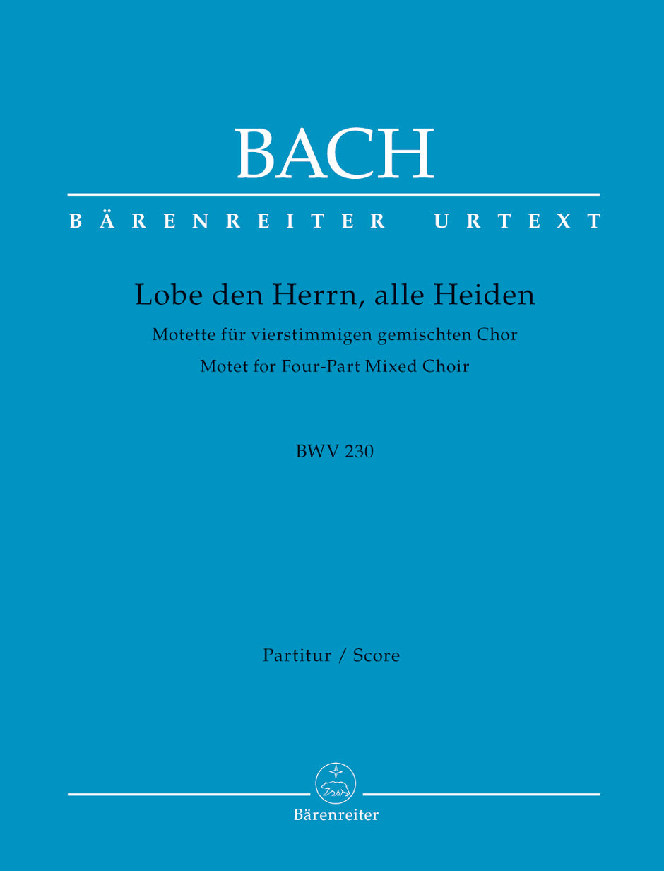 Bach, Motette BWV 230 Lobet den Herrn... (Barenreiter)