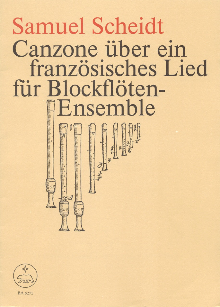 Scheidt, Canzone uber ein franzos. Lied (Barenreiter)