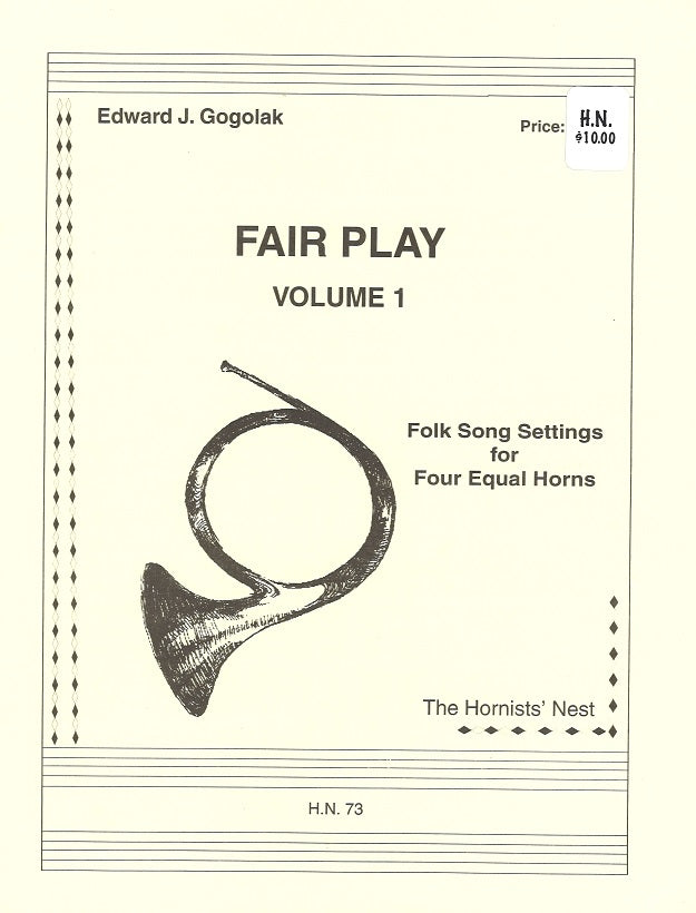 Gogolak, Fair Play 1: Folk Songs (4Hn) (Hornists' Nest)