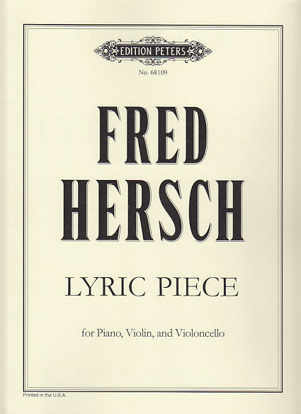 Hersch, Lyric Piece (Vn,Vc,Pf) (Peters)