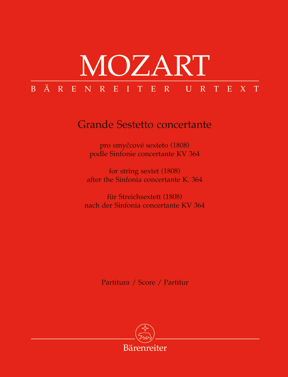 Mozart, Grande sestetto conc. Score (Barenreiter)