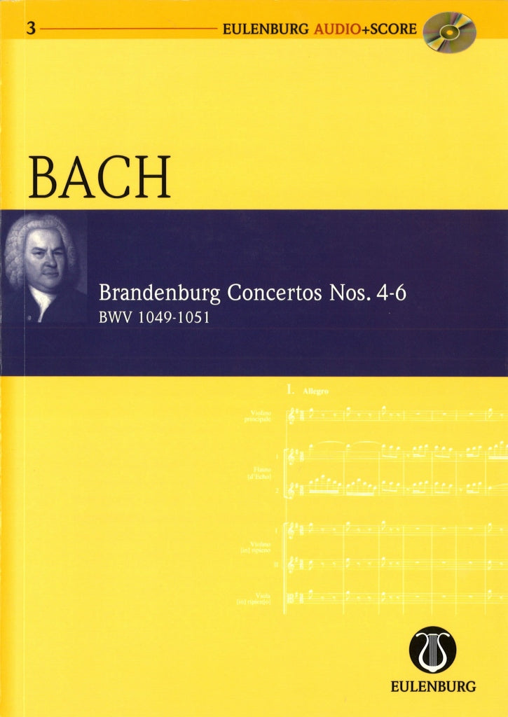 Bach, Brandenburg Concertos 4-6 (+CD) (Eulenburg)