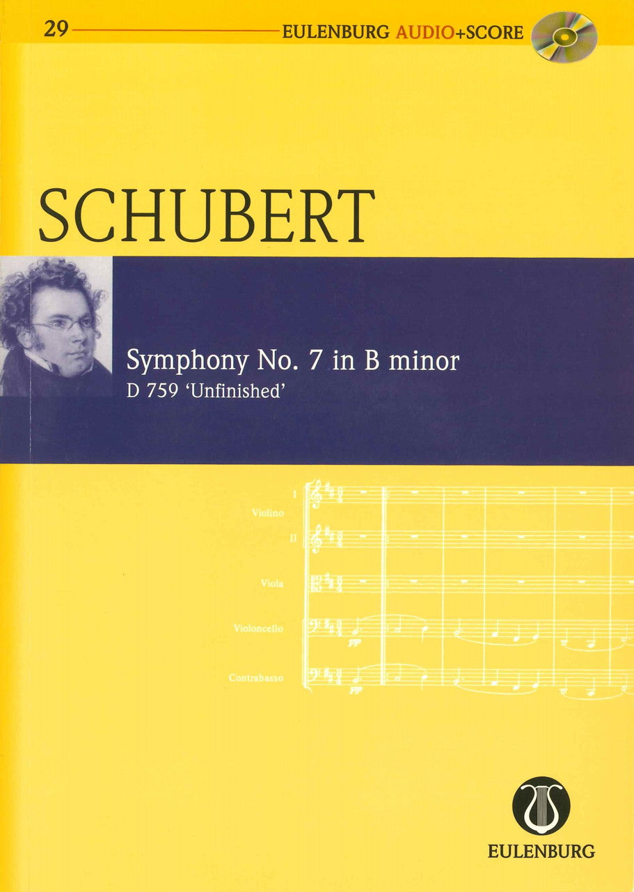 Schubert, Symphony No. 7 Unfinished +CD (Eulenburg)