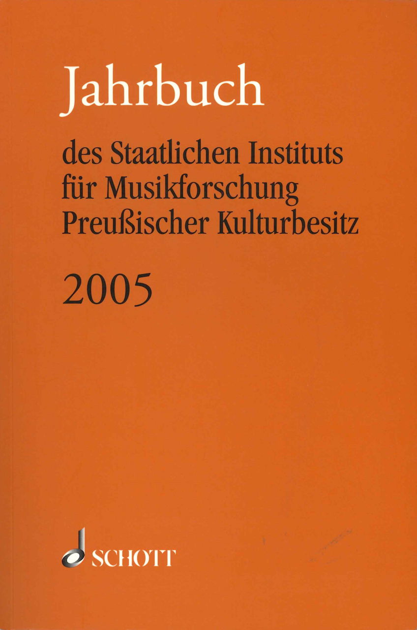 Jahrbuch Staatlichen Instituts 2005 (Schott)