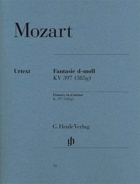 Mozart, Fantasie KV 397(385g) in d (Henle)